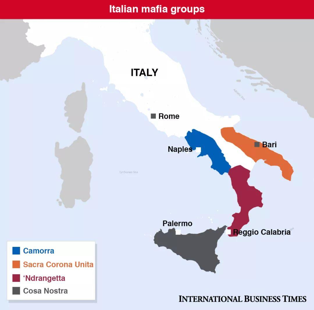 意大利黑手党四大家族形成了“犯罪链条”，将家族的权利划分得很清楚……