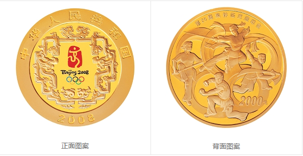 第29届奥林匹克运动会贵金属纪念币（第2组）5盎司纪念金币