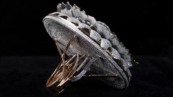 女人的终极梦想！印珠宝商设计超奢华钻戒，镶满12638颗钻石