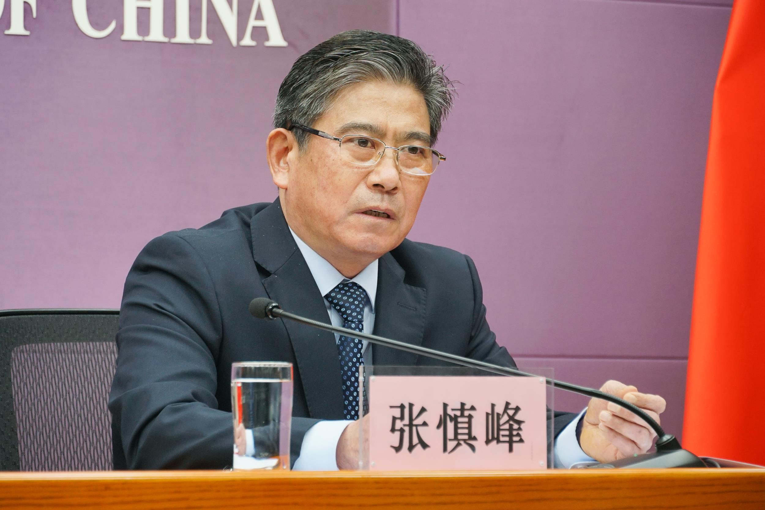 中国贸促会副会长张慎峰 记者 周頔 摄