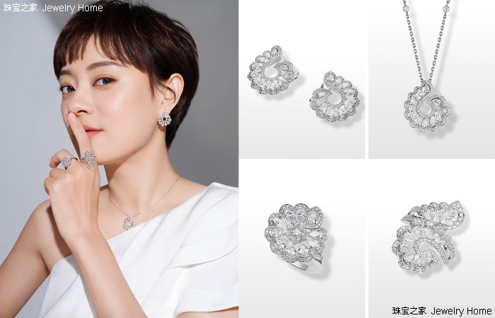 孙俪佩戴precious lace系列珠宝臻品,展现出截然不同的温婉