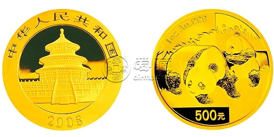 2008年熊猫金币市场价    2008年熊猫金币一套回收价格