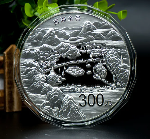 杭州西湖1公斤银币价格   2014年西湖1公斤银币投资价值