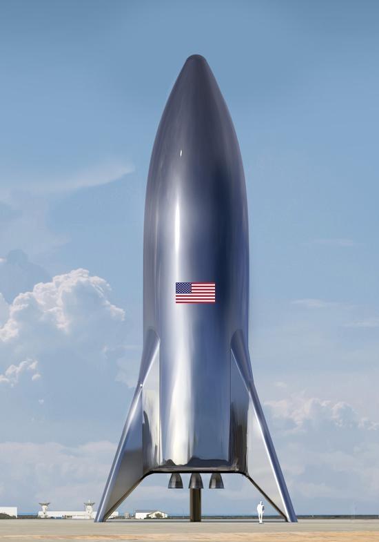 马斯克曝光SpaceX星际飞船测试版概念图 2020年的轨道飞行将成为可能